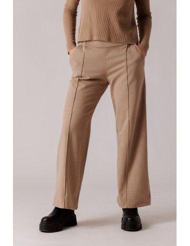 WASHED OUT EFFECT ELASTIC WAISTBAND TROUSERS